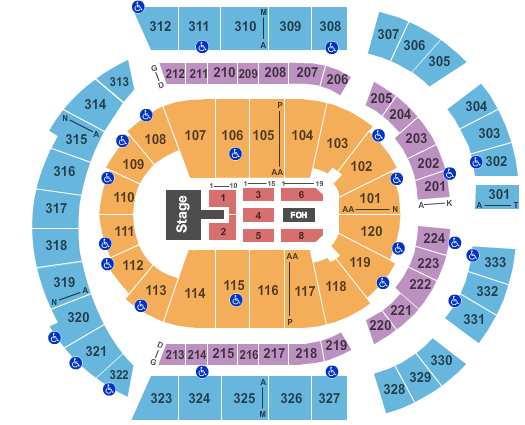 Bridgestone Arena Def Leppard Seating Chart
