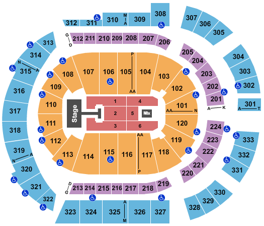 Bridgestone Arena Depeche Mode Seating Chart