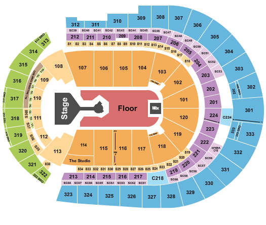 Don Toliver seating chart at Bridgestone Arena