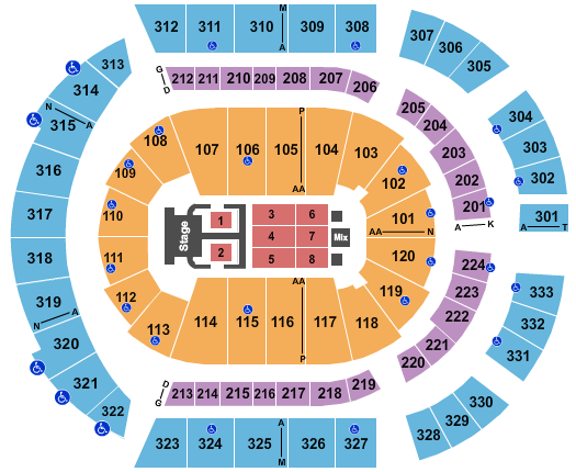 Bridgestone Arena Dude Perfect 2022 Seating Chart