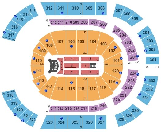 Bridgestone Arena Ed Sheeran Seating Chart