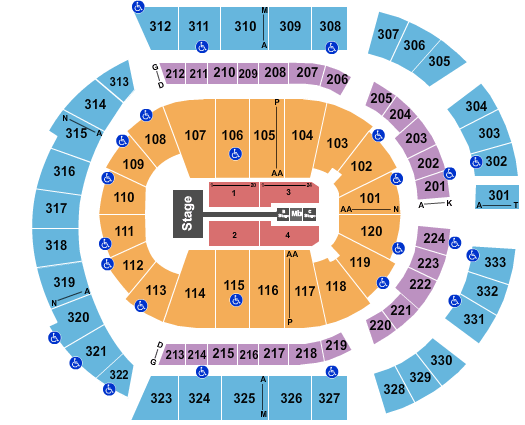 Bridgestone Arena Fall Out Boy Seating Chart