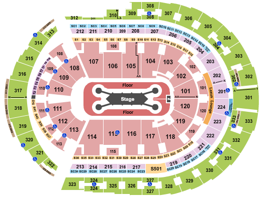 Bridgestone Arena Feid Seating Chart
