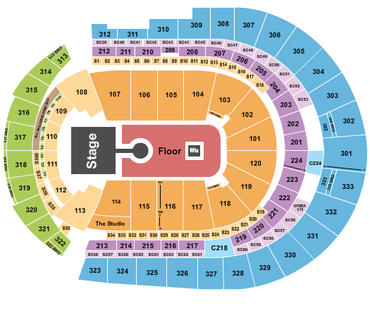 Bridgestone Arena Freely Fest Seating Chart