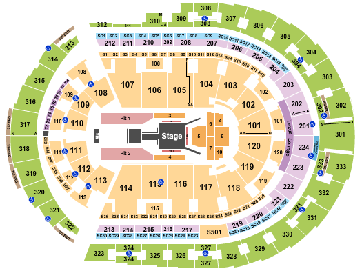 Bridgestone Arena Fuerza Regida Seating Chart