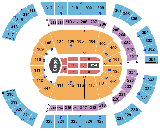 Bridgestone Arena Garth Brooks Seating Chart