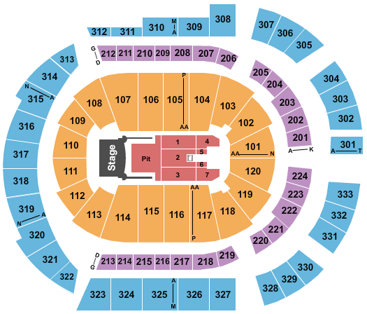 Bridgestone Arena Greta Van Fleet Seating Chart