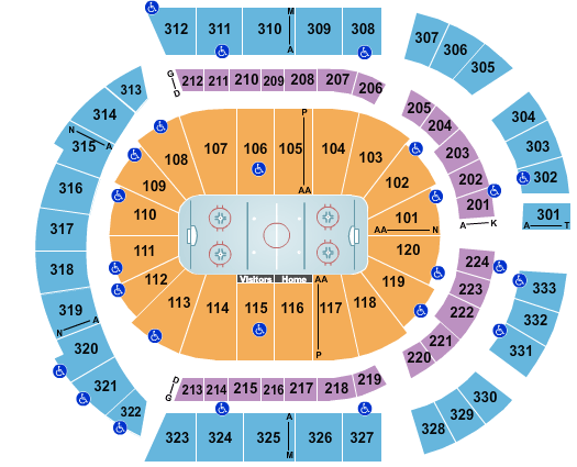 Bridgestone Arena Hockey Seating Chart