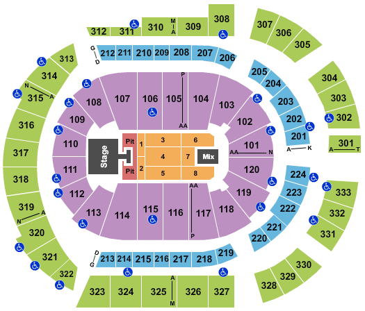 Bridgestone Arena Jason Aldean-2 Seating Chart