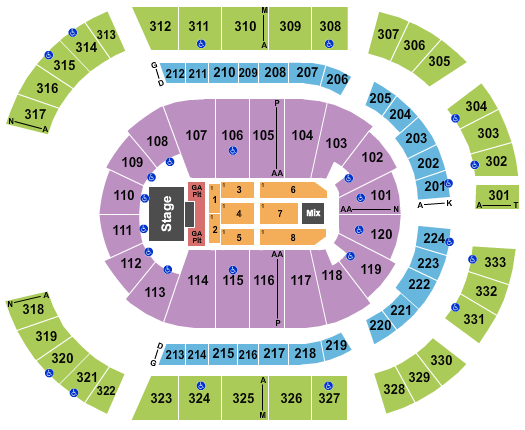 Bridgestone Arena Jason Aldean Seating Chart
