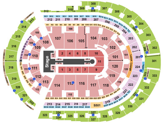 Bridgestone Arena Jennifer Lopez 2024 Seating Chart