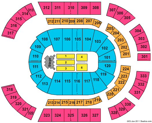 Bridgestone Arena Joel Osteen Seating Chart