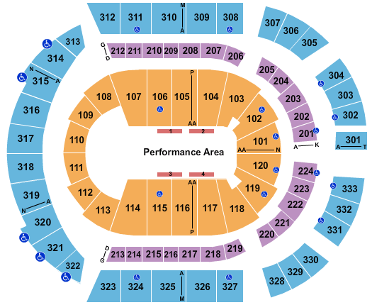 Bridgestone Arena Jurassic World Seating Chart