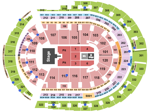 Bridgestone Arena Keith Urban Seating Chart