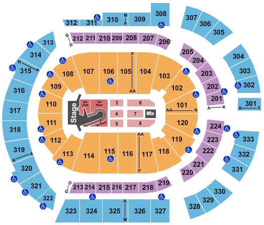 Bridgestone Arena Kelly Clarkson Seating Chart