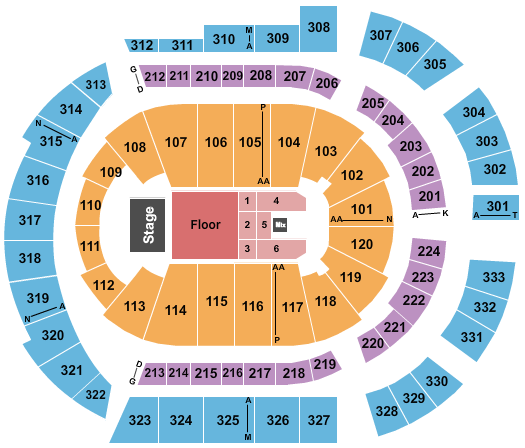 Bridgestone Arena Kevin Gates Seating Chart