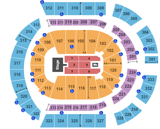 Bridgestone Arena Kid Rock 2 Seating Chart