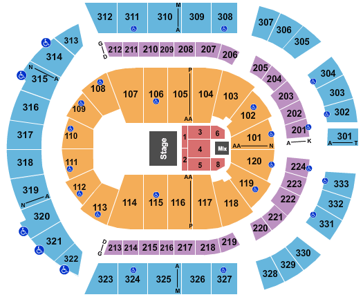 Bridgestone Arena Kidz Bop Seating Chart