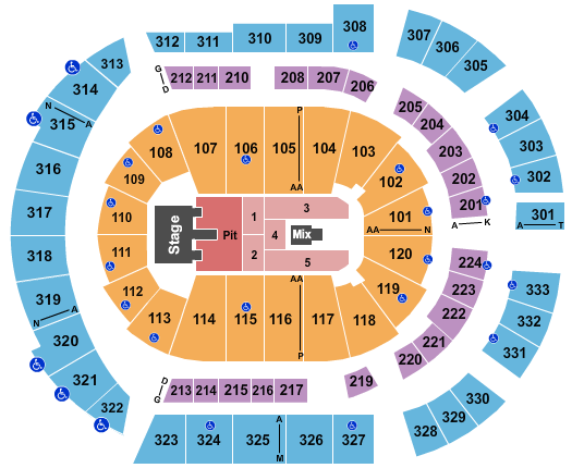 Bridgestone Arena Lady Antebellum Seating Chart