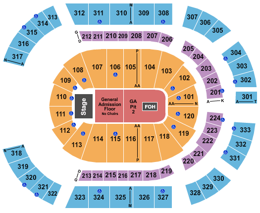 Bridgestone Arena Lana Del Rey Seating Chart