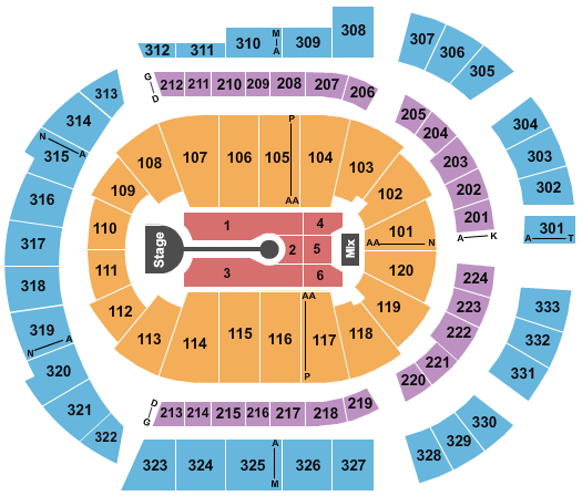 Bridgestone Arena Lauren Daigle Seating Chart