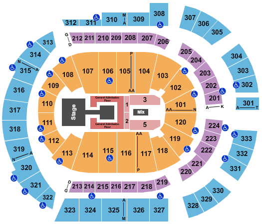 Bridgestone Arena Lizzo Seating Chart