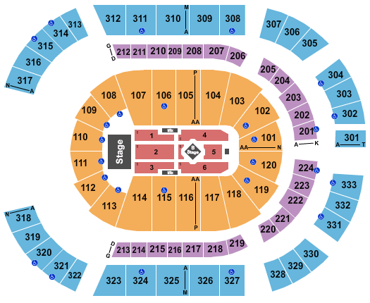 Bridgestone Arena Lorde Seating Chart