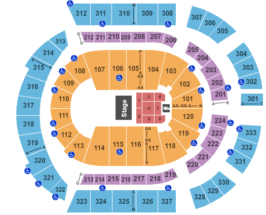 Bridgestone Arena Martin Lawrence Seating Chart