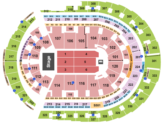 Bridgestone Arena Martin Lawrence Seating Chart