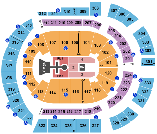 Bridgestone Arena Maverick City Seating Chart