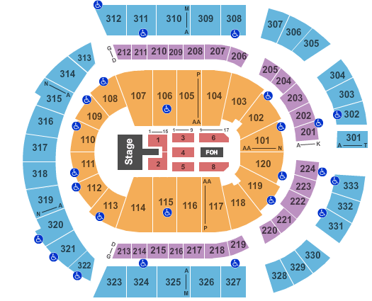 Bridgestone Arena Maxwell Seating Chart