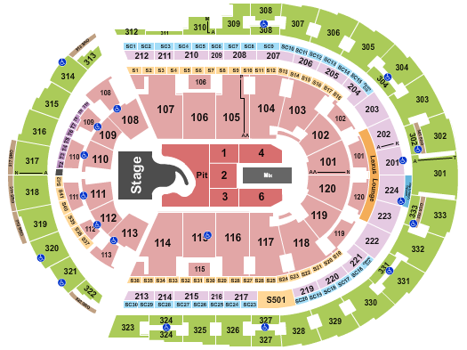 Bridgestone Arena Megan Moroney Seating Chart