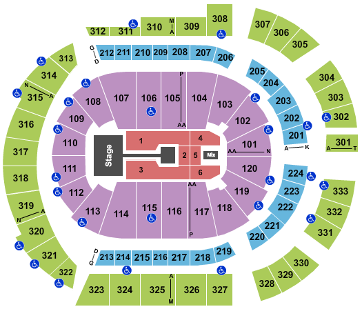 Bridgestone Arena Michael Buble 2 Seating Chart