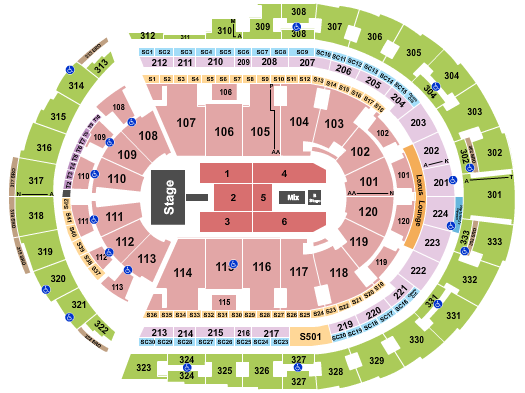 Bridgestone Arena Niall Horan Seating Chart