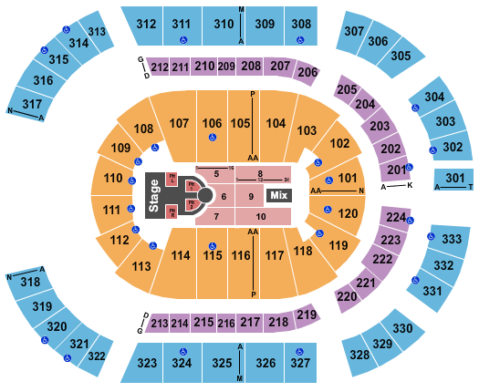 Bridgestone Arena Nicki Minaj Seating Chart