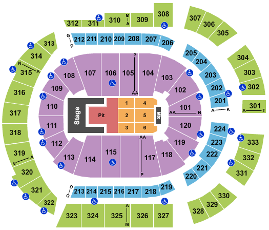 Bridgestone Arena Olivia Rodrigo Seating Chart