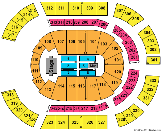 Bridgestone Arena Ozzy Osbourne Seating Chart