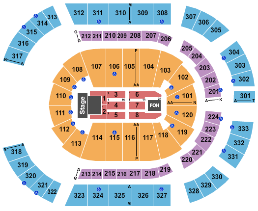 Bridgestone Arena Panic At The Disco Seating Chart