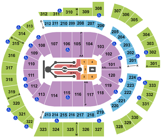 Bridgestone Arena Post Malone-2 Seating Chart