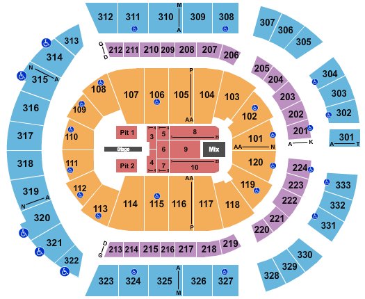 Bridgestone Arena Post Malone Seating Chart