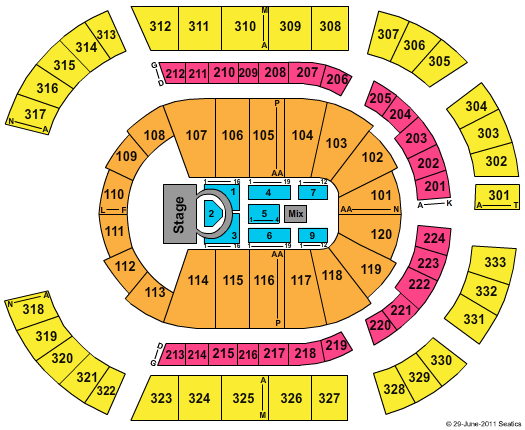 Bridgestone Arena R Kelly Seating Chart