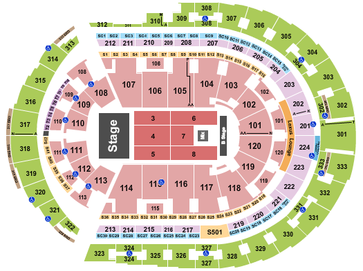 Bridgestone Arena Ricardo Arjona Seating Chart