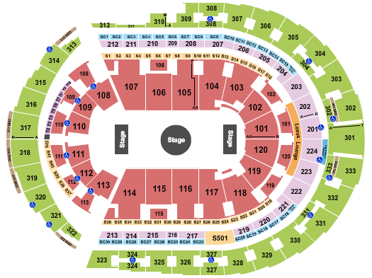 Bridgestone Arena Ringling Bros Circus Seating Chart