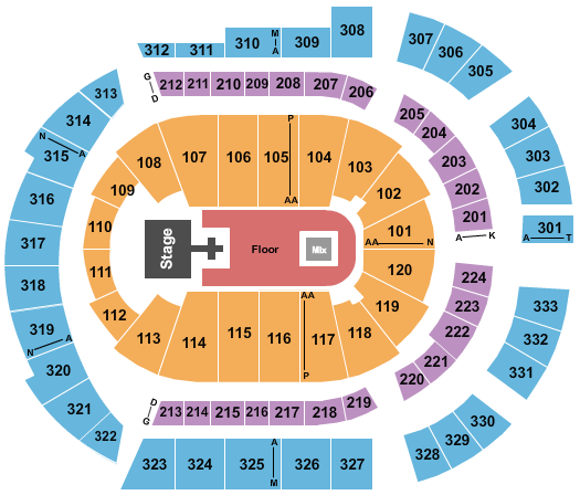 Bridgestone Arena Suicideboys Seating Chart