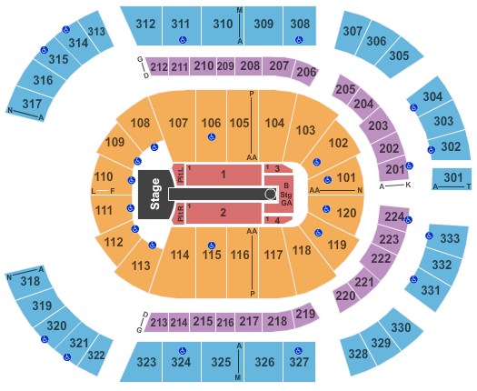 Bridgestone Arena Taylor Swift Seating Chart
