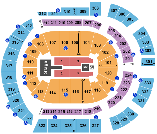 Bridgestone Arena Thomas Rhett 2 Seating Chart