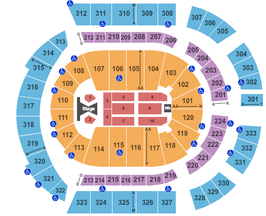 Bridgestone Arena Tim McGraw Seating Chart