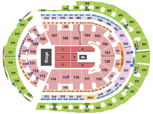 Bridgestone Arena Tommee Profitt Seating Chart