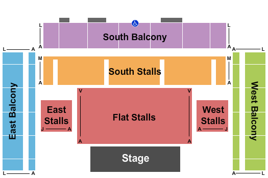 Brighton Centre Endstage Stalls Seating Chart