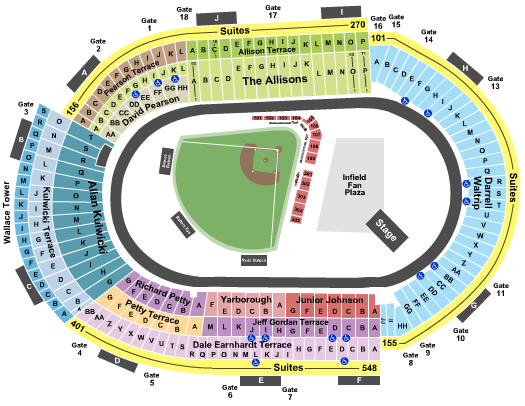 Bristol Motor Speedway Baseball Seating Chart